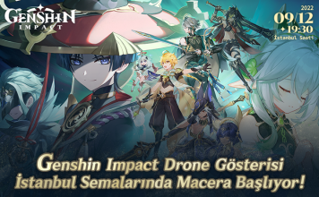 Genshin Impact, Türkçe Dil Desteğinin Yayınlanmasını İstanbul’da Bir Drone Gösterisiyle Kutluyor Genshin Impact, Türkçe Dil Desteğinin Yayınlanmasını İstanbul'da Bir Drone Gösterisiyle Kutluyor