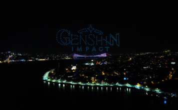 Genshin Impact Türkçe Dilinin Eklenişini Drone Işık Gösterisiyle Kutladı