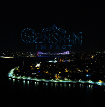 Genshin Impact Türkçe Dilinin Eklenişini Drone Işık Gösterisiyle Kutladı